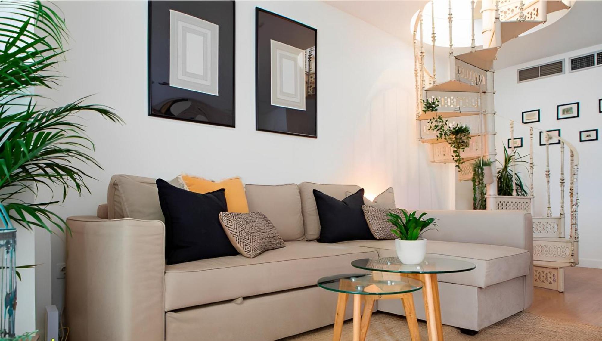 Sol Y Malaga - Designer Duplex Con Terraza Y Parking Apartment Bagian luar foto